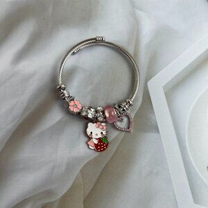 Pink Hello Kitty Bracelet cute